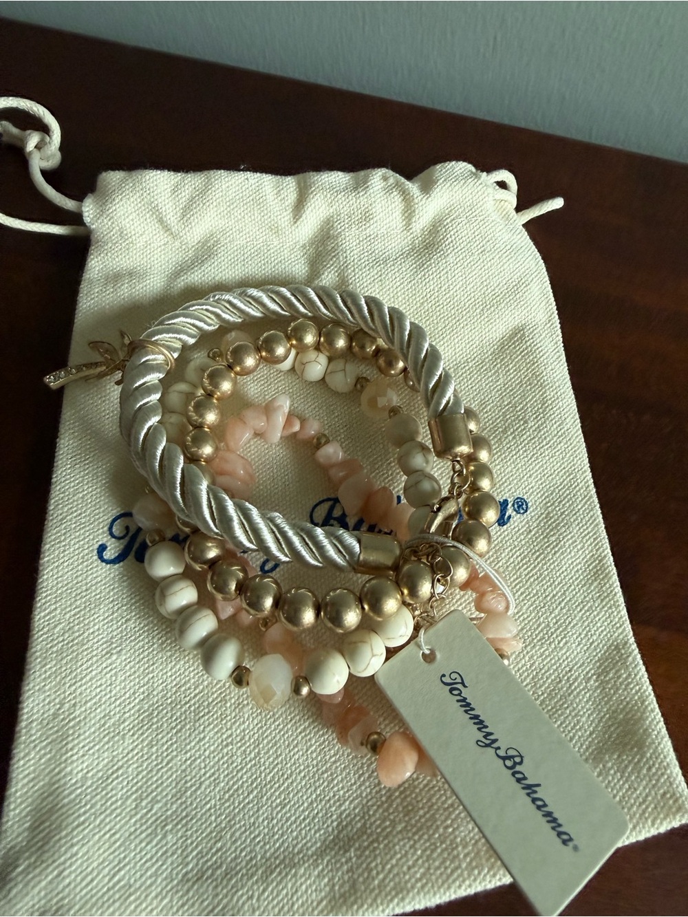 TOMMY BAHAMA Sunset Tides Bead & Gold Bracelet Set - Picture 6 of 10